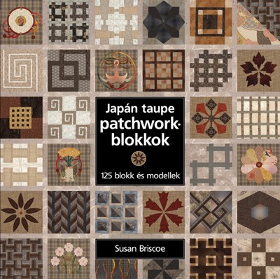 Japán taupe patchworkblokkok - 125 blokk és modellek